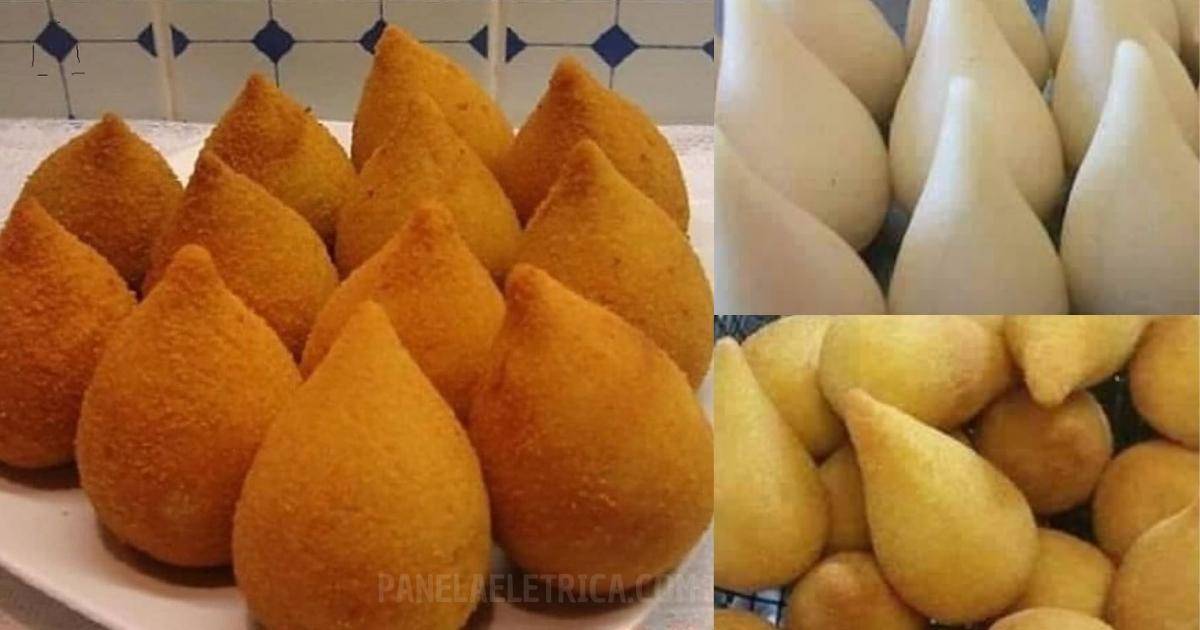 Massa de coxinha que derrete na boca Massa de coxinha que derrete na boca