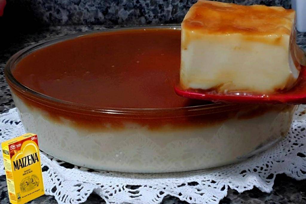Pudim de maisena na travessa, ele não vai ao forno uma sobremesa fácil e rápida para o natal Pudim de maisena na travessa, ele não vai ao forno uma sobremesa fácil e rápida para o natal