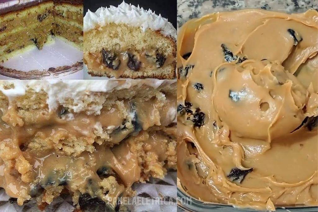 Recheio de ameixa com doce de leite para bolos, muito simples de fazer Recheio de ameixa com doce de leite para bolos, muito simples de fazer