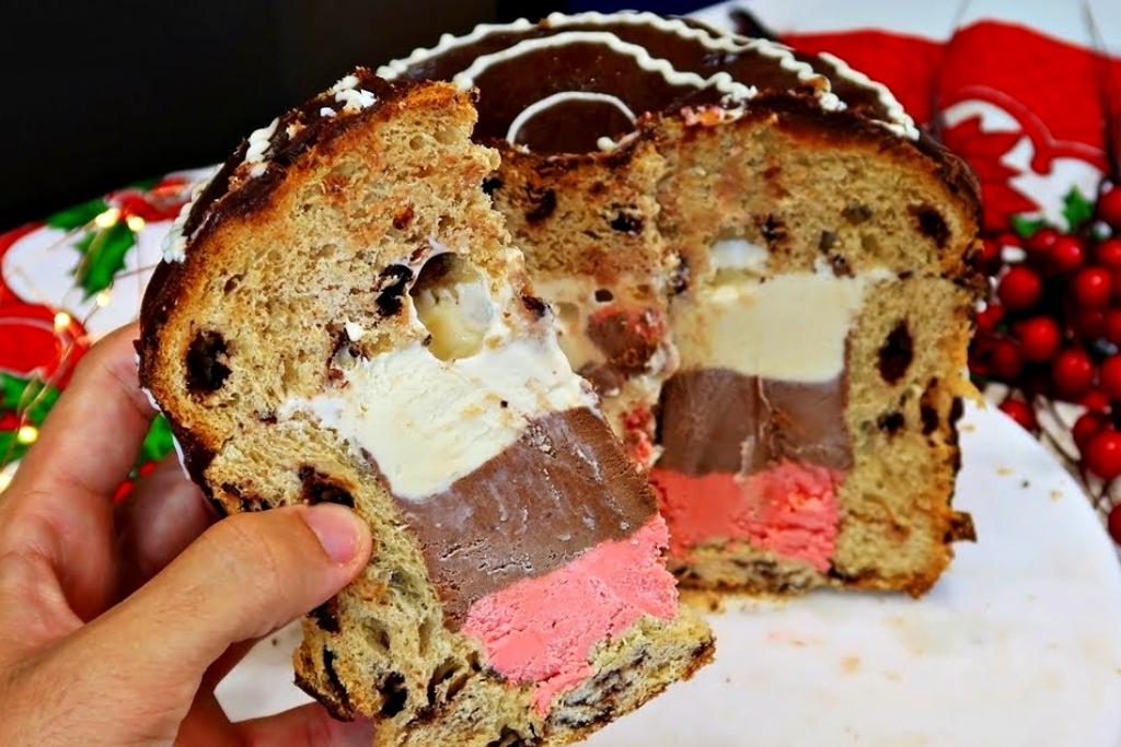 Sorvetone Napolitano com Cobertura de Chocolate Sorvetone Napolitano com Cobertura de Chocolate