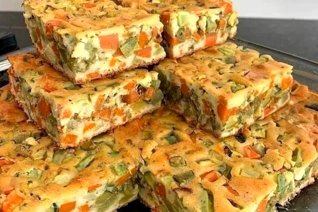 Torta maravilhosa de cenoura, abobrinha e vagem, incrivelmente saborosa Torta maravilhosa de cenoura, abobrinha e vagem, incrivelmente saborosa