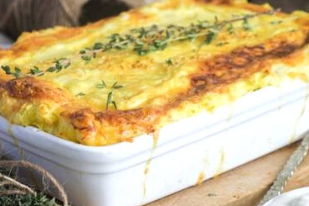 Torta na travessa de batata com presunto e queijo, minha favorita Torta na travessa de batata com presunto e queijo, minha favorita